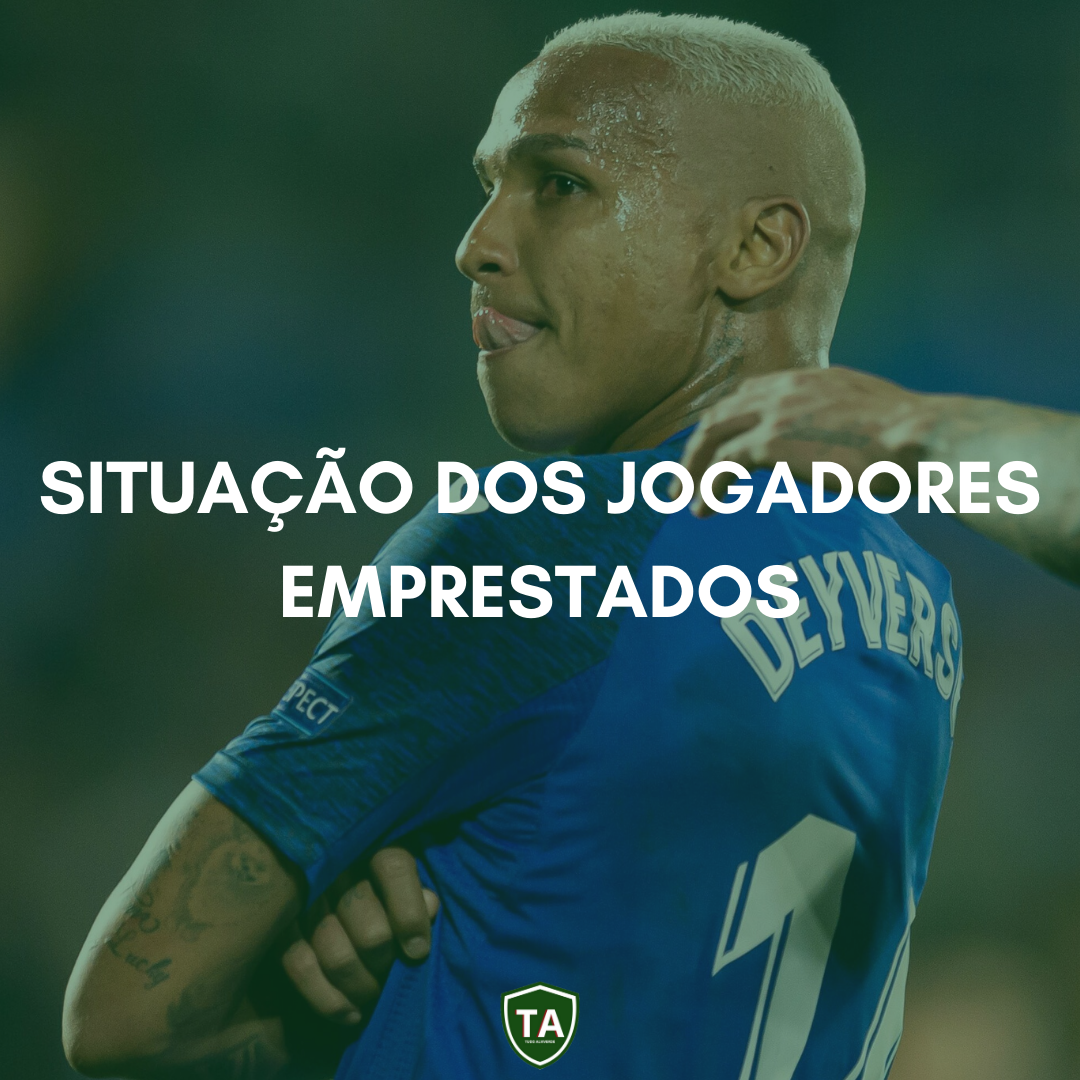 Situação dos três jogadores emprestados ao futebol europeu